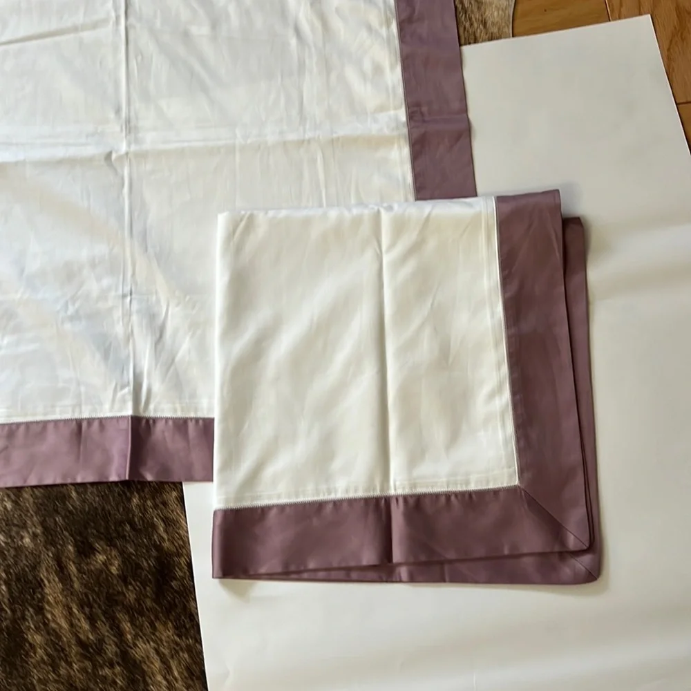 Ralph Lauren Home Langdon Sateen Border Sham , euro size pillow cases